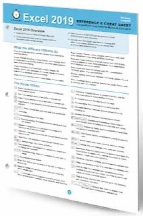 Excel 2019 Reference & Cheat Sheet