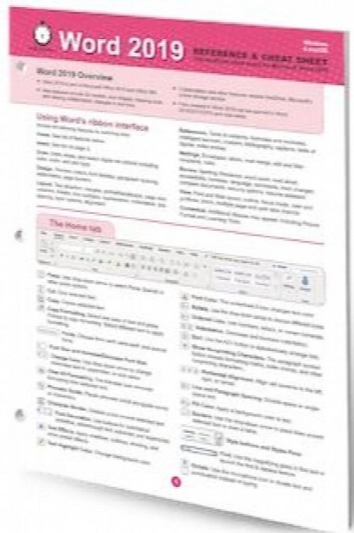 Word 2019 Reference & Cheat Sheet
