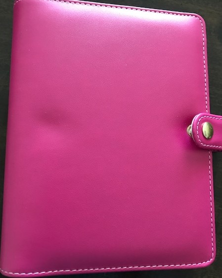 Hot Pink 1.5-inch, 6-ring mini binder
