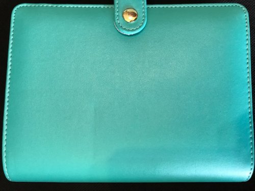 Turquoise 1.5-inch, 6-ring mini binder