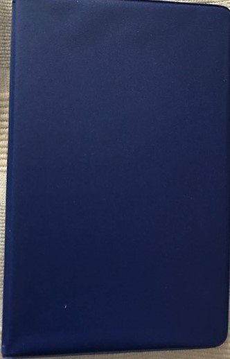 Navy blue 1/2-inch, 6-ring mini binder