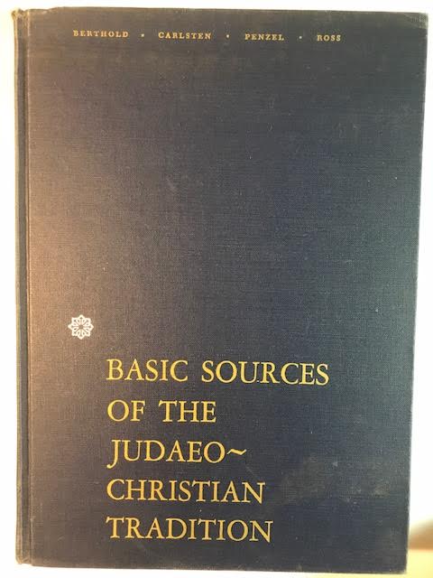 Basic Sources of the Judaeo-Christian Tradition