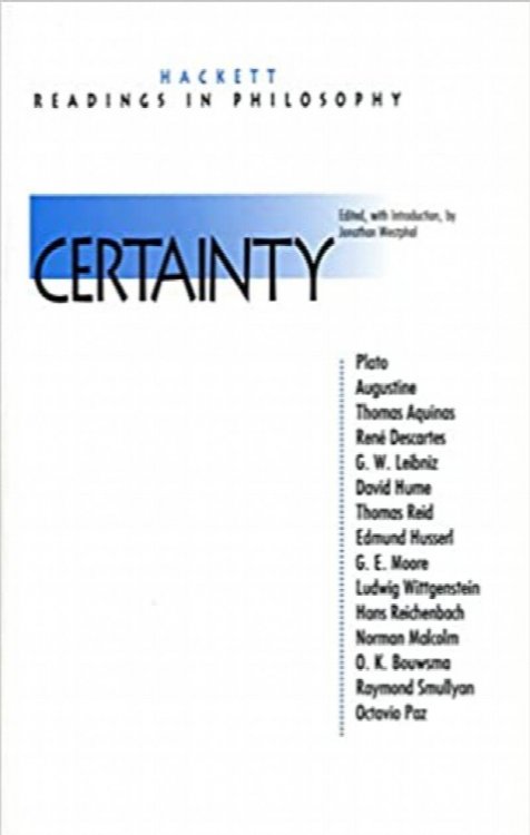 Certainty (Hackett Readings in Philosophy)