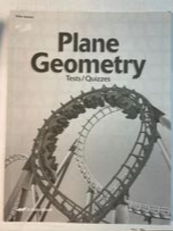 Plane Geometry Test/quiz Book