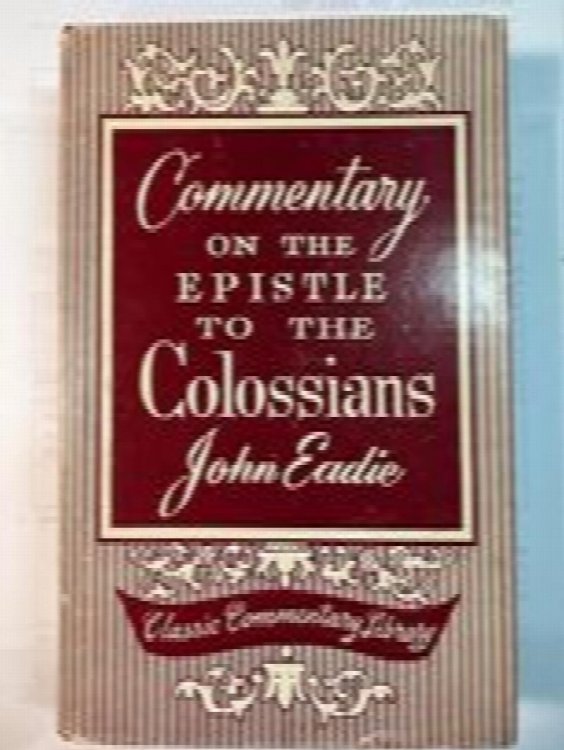 Commentary on the Epistle of Paul to the Colossians