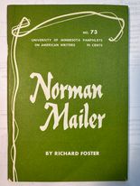 Norman Mailer (University of Minnesota Pamphets on American Writers Series,#73)