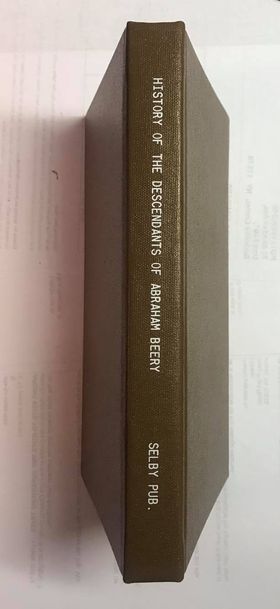 History Of The Descendants Of Abraham Beery