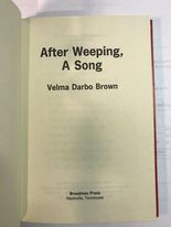 After Weeping, A Song