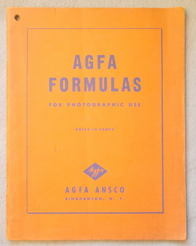AGFA Formulas for Photographic Use