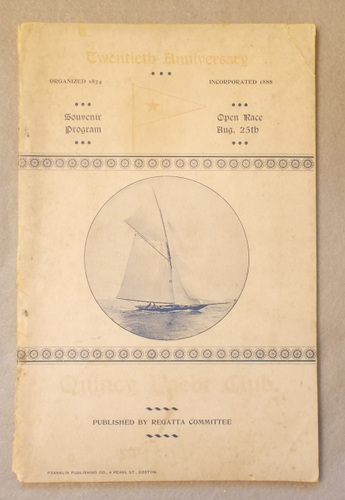 1894 Quincy Yacht Club Regatta Souvenir Program