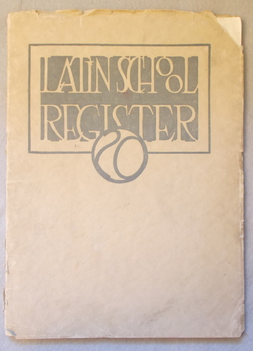 1920 Boston Latin School Register: Graduation Number [Yearbook]