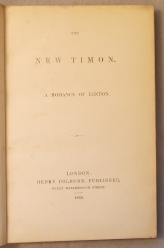 The New Timon: a Romance of London