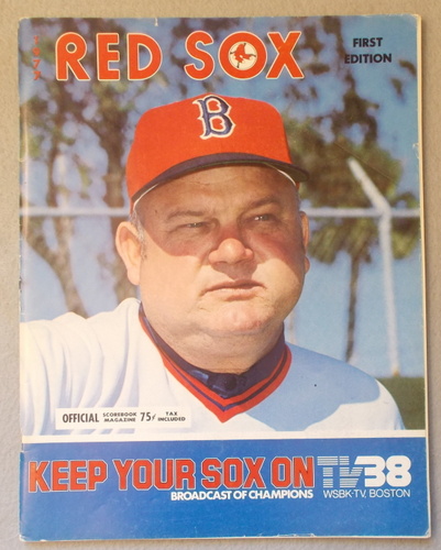 1977 Boston Red Sox Scorecard Program