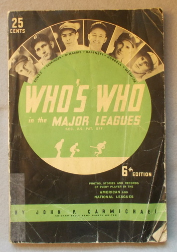 Who's Who in the Major Leagues: Baseball 1938