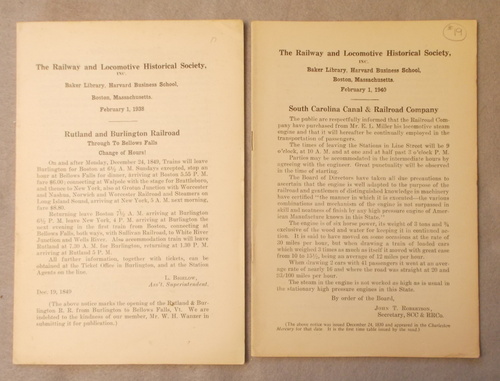 The Railway and Locomotive Historical Society Annual Report 1938 & 1940
