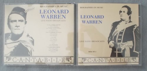 Leonard Warren: Live Radio Broadcasts
