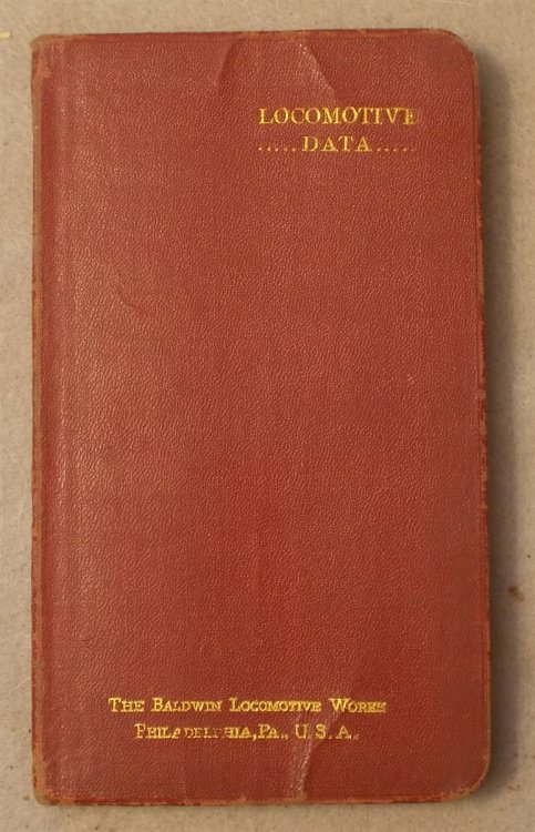 The Baldwin Locomotive Works Locomotive Data