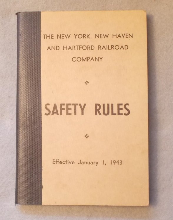 Safety Rules, Effective January 1, 1943: New York, New Haven and Hartford Railroad Company