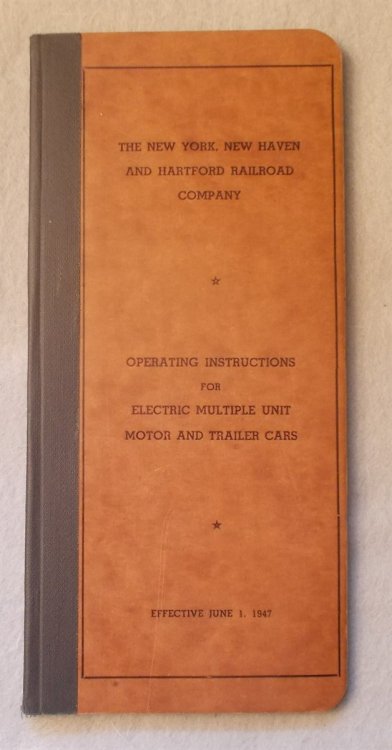 Operating Instructions for Electric Multiple Unit Motor Cars and Trailer Cars (Effective June 1, 1947)