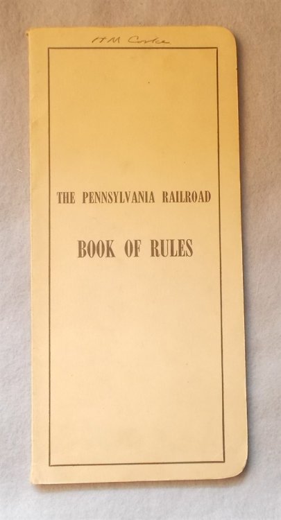 Operating Signal and Interlocking Rules, 1946 (Pennsylvania Railroad)