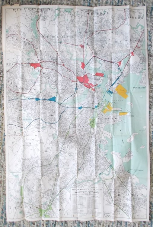 Map of the Terminal Facilities Boston, Massachusetts (The New York, New Haven and Hartford Railroad)