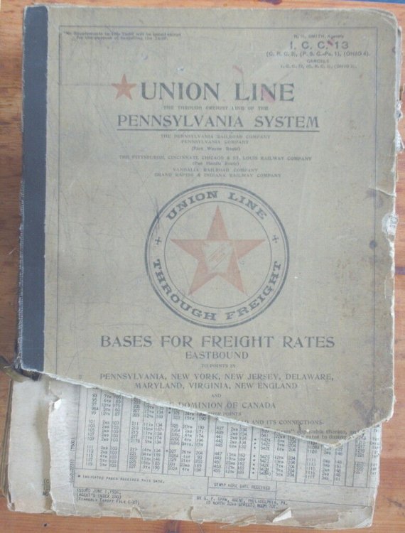 Union Line Bases for Freight Rates Eastbound to Points in Pennsylvania, New York, New Jersey, Delaware, Maryland, Virginia, New England and the Dominion of Canada. I. C. C. 13. Effective July 1, 1936
