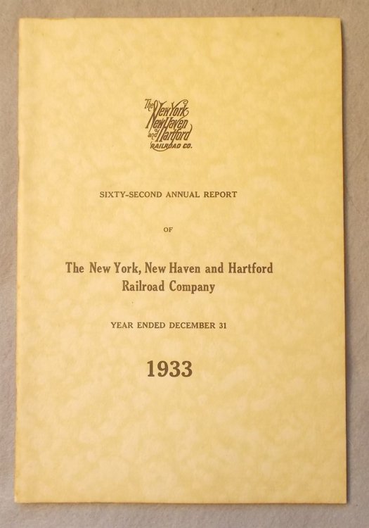 Annual Report to the Stockholders: 1933 (Statement of the Affairs of the New York, New Haven and Hartford Railroad Company)