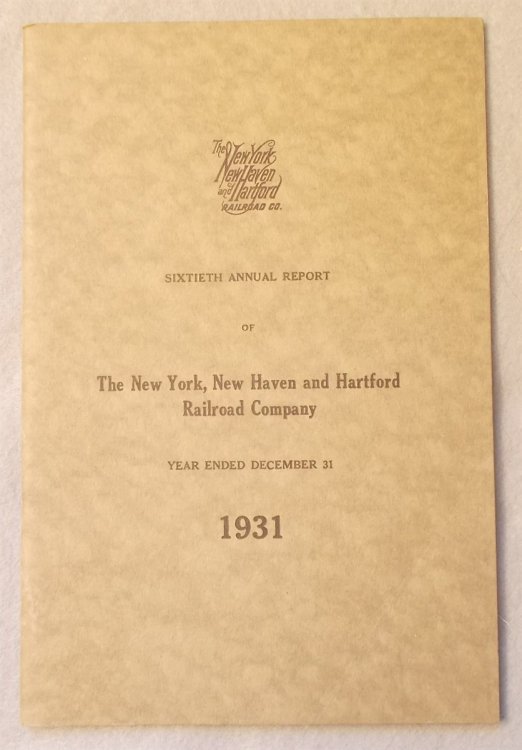 Annual Report to the Stockholders: 1931 (Statement of the Affairs of the New York, New Haven and Hartford Railroad Company)