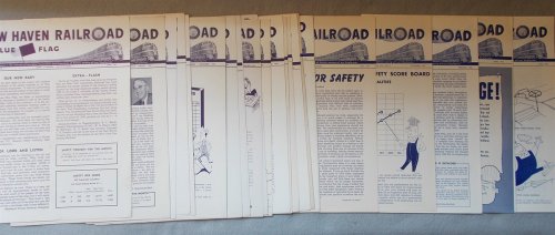 Blue Flag Magazine (24 Issues 1947-1951) : in the Interest of Accident Prevention and Promotion of Safety Among all Our Employees (New Haven Railroad)