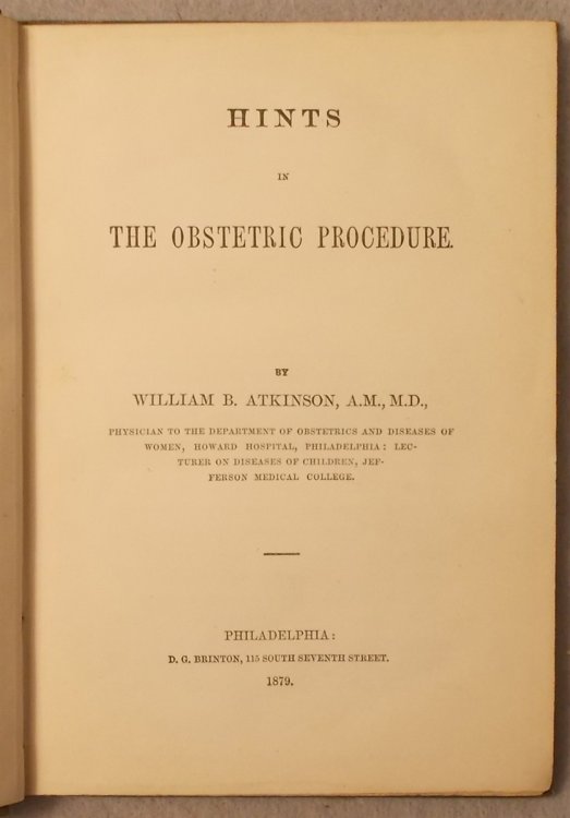 Hints in Obstetric Procedure