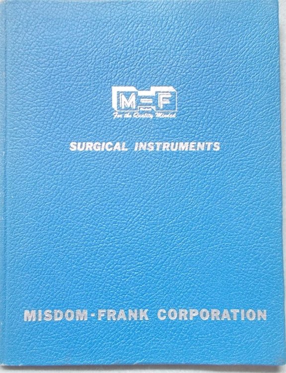 1960 Surgical Instruments and Supplies Catalog: Misdom-Frank Corp.