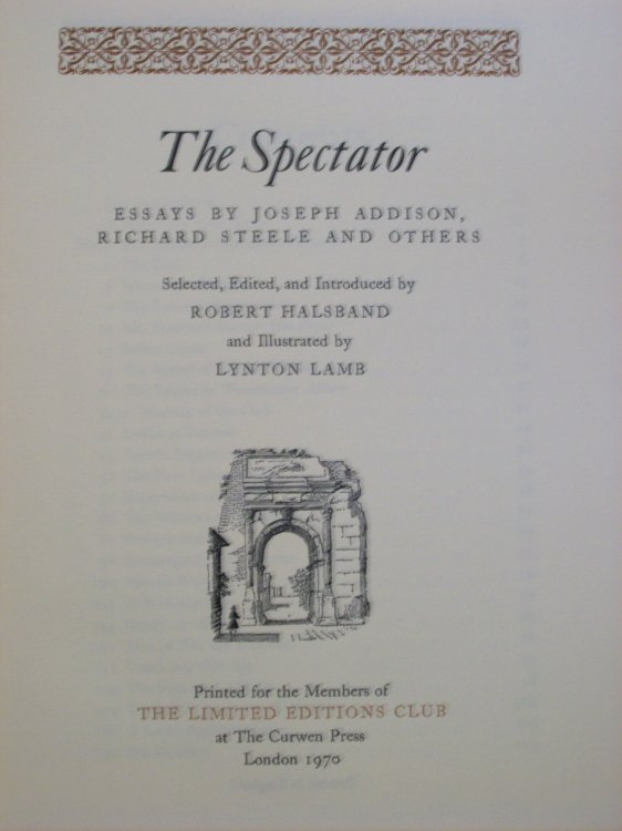 The Spectator: Essays By Joseph Addison, Richard Steele and Others