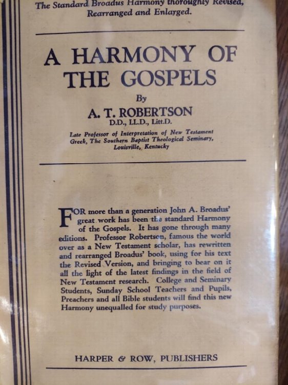 A Harmony of The Gospels
