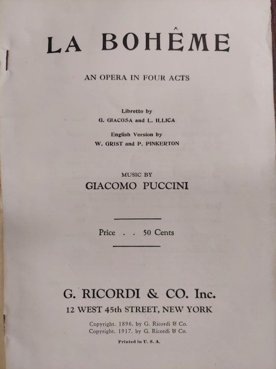 La Boheme