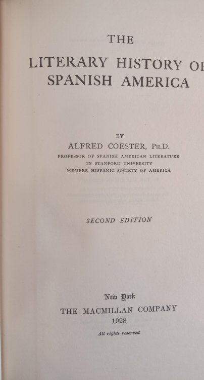 The Literary History of Spanish America