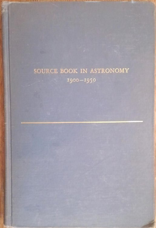 Source Book in Astronomy 1900-1950