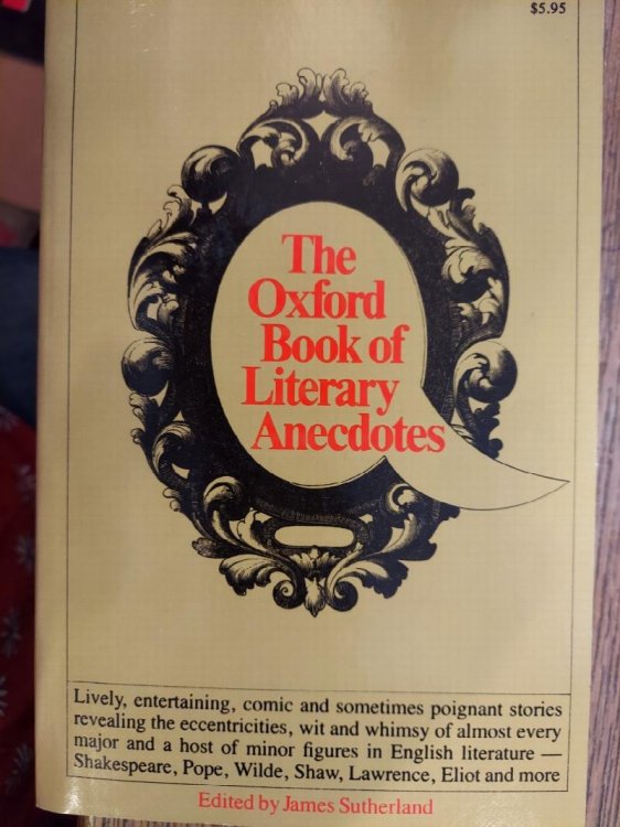 The Oxford Book of Literary Anecdotes