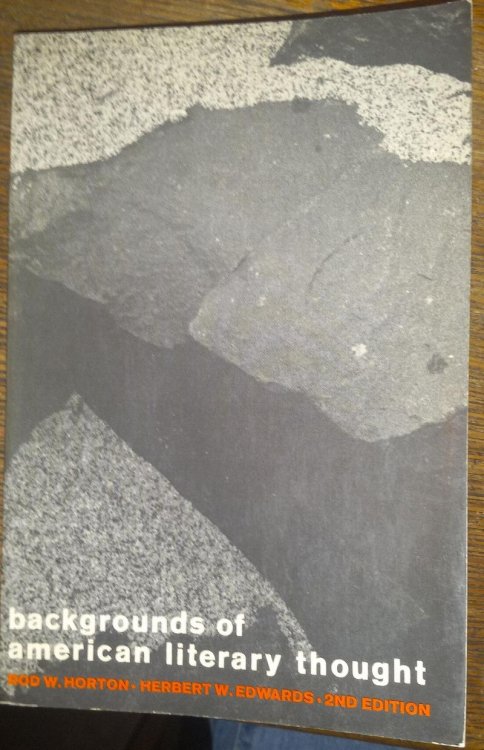 Backgrounds of American Literary Thought