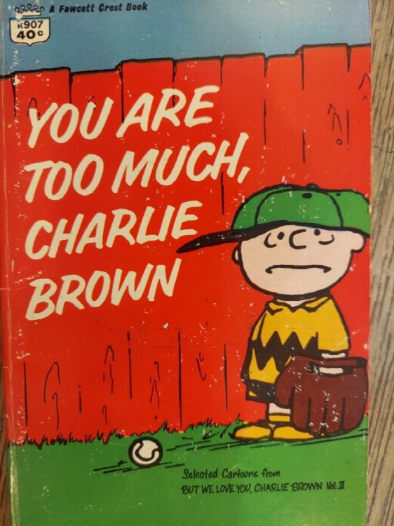 Image for You Are Too Much, Charlie Brown You Are Too Much, Charlie Brown