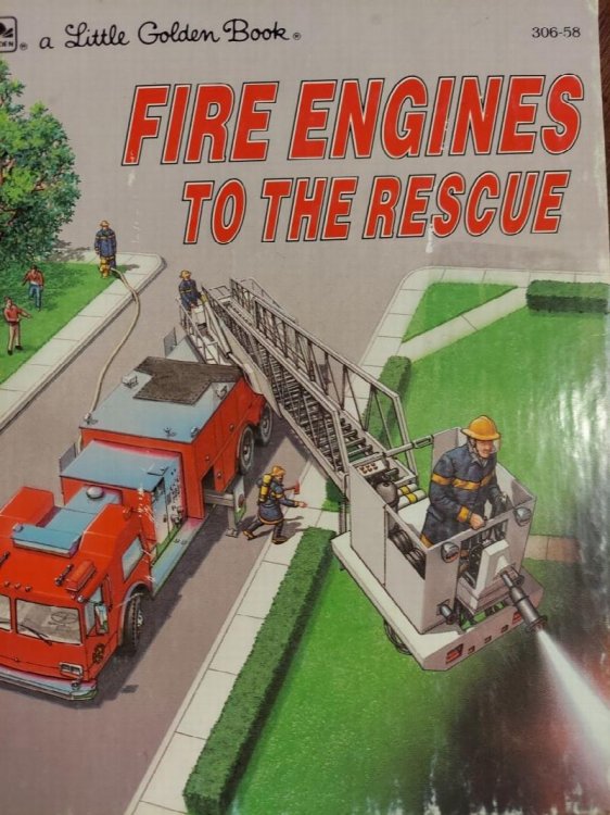Fire Engines to the Rescue (Little Golden Book)