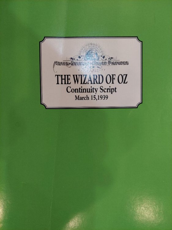 The Wizard of Oz: Continuity Script, March 15, 1939