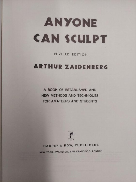 Anyone Can Sculpt (revised edition)
