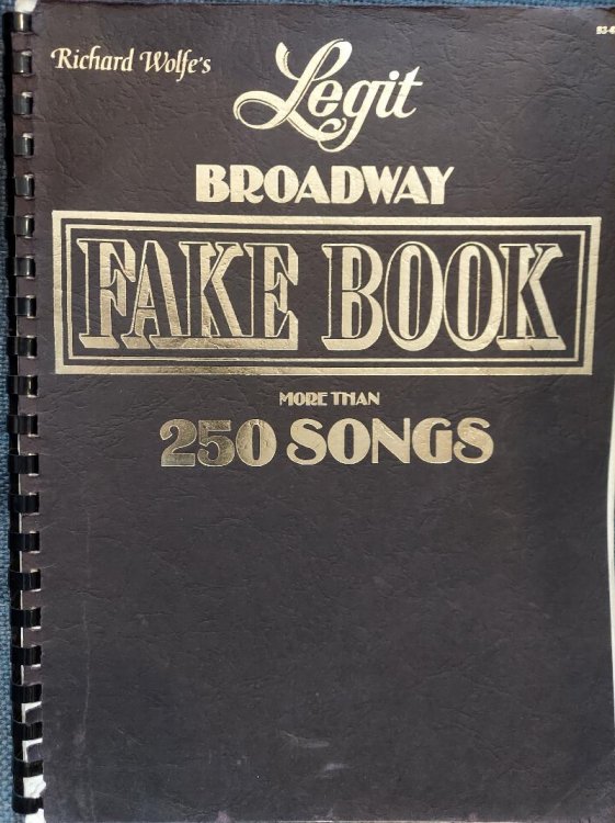 Legit Broadway Fake Book - More Than 250 Songs