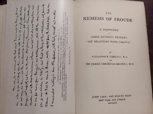 The Nemesis of Froude: A Rejoinder to James Anthony Froude's 