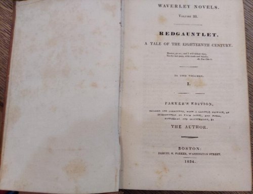 Redgauntlet : A Tale of the Eighteenth Century (Waverley Novels Vol 33 and 34) Parker's Edition
