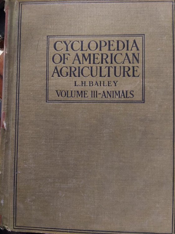 Cyclopedia of American Agriculture (Volume III - Animals)