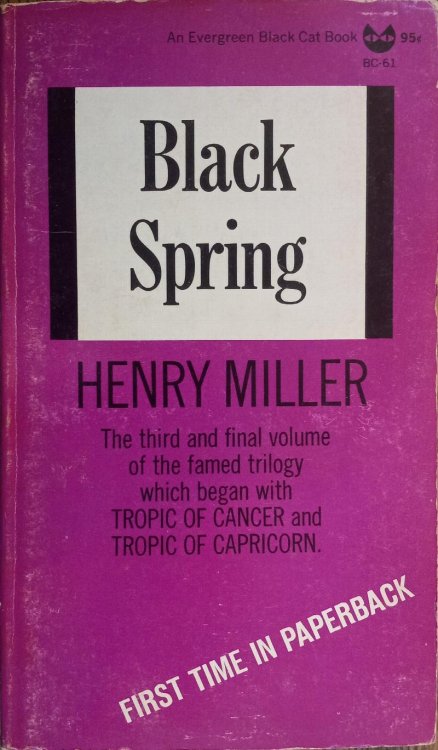 Black Spring (Evergreen Black Cat Books)