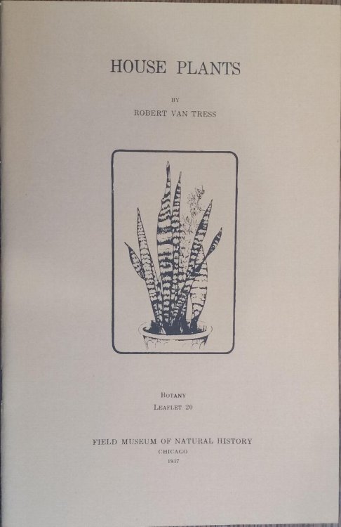 House Plants (Botany Leaflet #20)