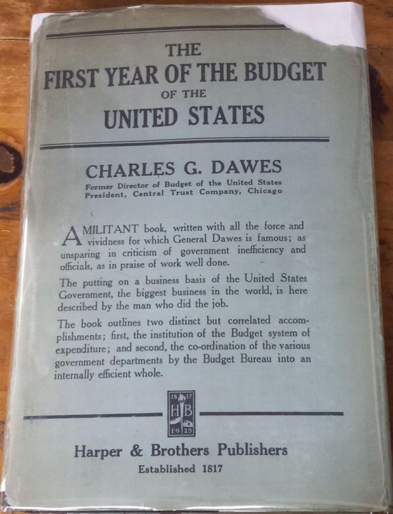 The First Year of the Budget of the United States