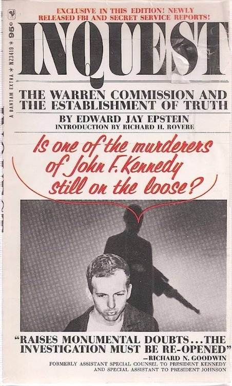 Inquest; The Warren Commission and the Establishment of Truth